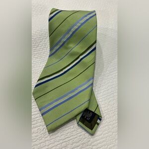 Banana Republic Silk Tie. Greens and Blues…Made In Italy